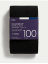 Marks & Spencer Neprosojne nogavice Magicwear™, 100 DEN, komplet 2 kosov Marks & Spencer črna