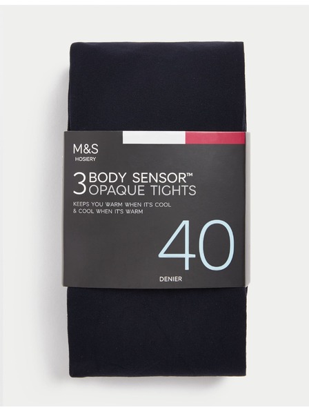 Marks & Spencer Hlačne nogavice Body Sensor™, 40 DEN, 3 kosi v paketu Marks & Spencer mornarsko modra
