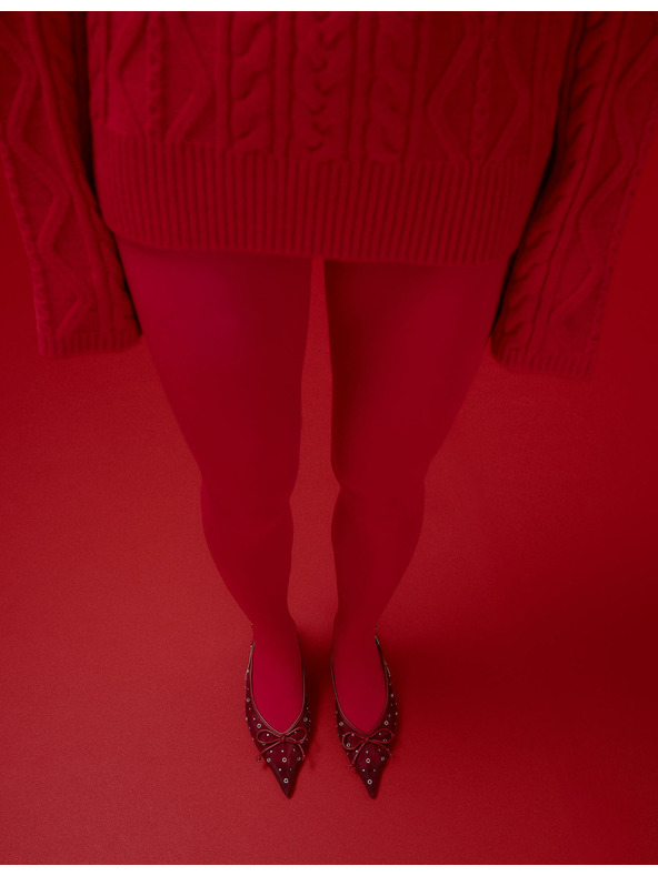 Marks & Spencer Neprosojne hlačne nogavice, 60 DEN Marks & Spencer rdeča