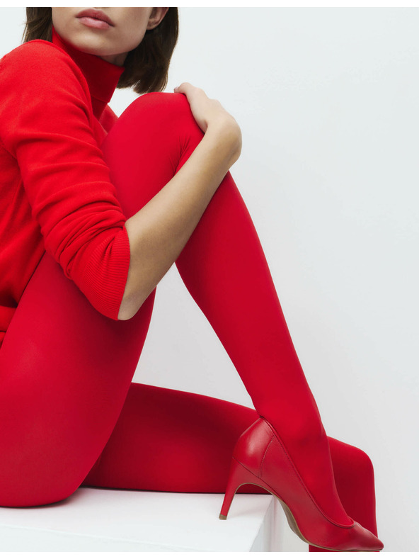 Marks & Spencer Neprosojne hlačne nogavice, 60 DEN Marks & Spencer rdeča