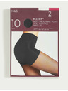 Marks & Spencer Prozorne nogavice Flexifit™, rahlo učvršene, 10 DEN, 2 kosa v paketu Marks & Spencer črna
