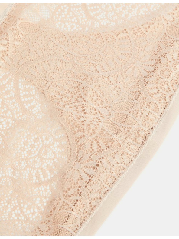 Marks & Spencer Bikini spodnje hlače Body Soft™ s čipko, komplet 3 kosi Marks & Spencer bež