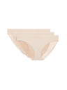 Marks & Spencer Bikini spodnje hlače Body Soft™ s čipko, komplet 3 kosi Marks & Spencer bež
