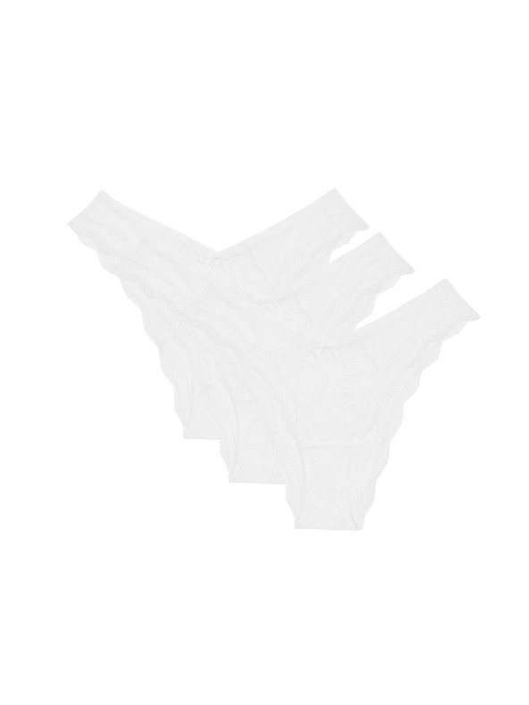 Marks & Spencer 3 kosi čipkastih spodnjih hlač Jasmine Miami Marks & Spencer bela