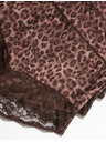 Marks & Spencer Spodnje hlače v pasu s čipkastim robom in leopardjim potiskom, 3 kosi v paketu Marks & Spencer rjava