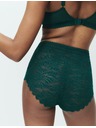 Marks & Spencer Čipkaste hlačke z visokim pasom s tehnologijo Flexifit™, 3 kosi Marks & Spencer zelena