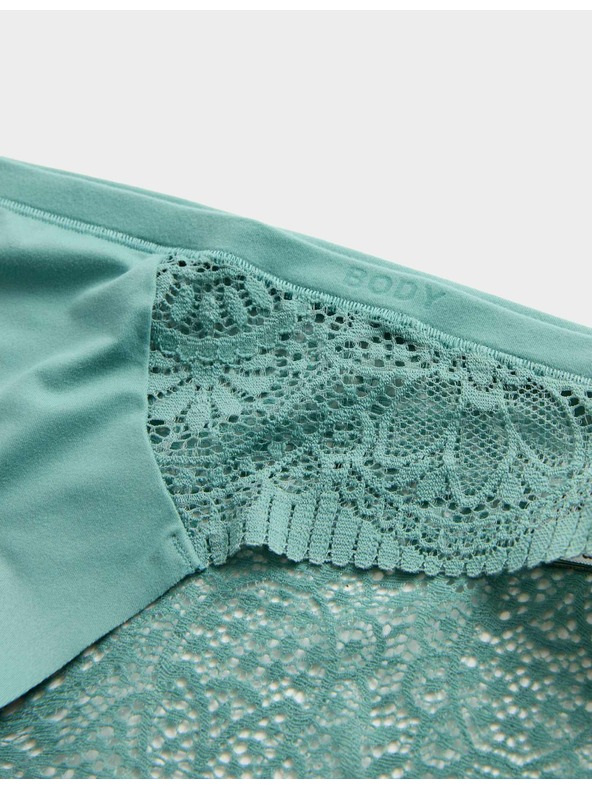 Marks & Spencer Visoko krojene hlačke Body Soft™, komplet 3 kosov Marks & Spencer zelena