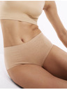 Marks & Spencer Kratke hlačke z visokim pasom brez vidnih robov Cool Comfort, 3 kosi Marks & Spencer bež