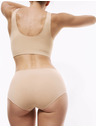 Marks & Spencer Kratke hlačke z visokim pasom brez vidnih robov Cool Comfort, 3 kosi Marks & Spencer bež