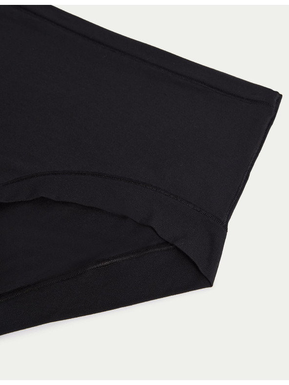 Marks & Spencer Kratke hlačke z visokim pasom in tehnologijo Flexifit™, 3 kosi v paketu Marks & Spencer črna