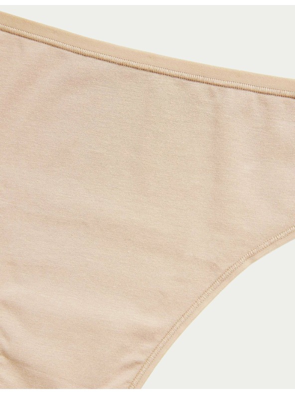 Marks & Spencer Brazilske hlačke iz modala, brez vidnih robov, 5 kosov v paketu Marks & Spencer bež