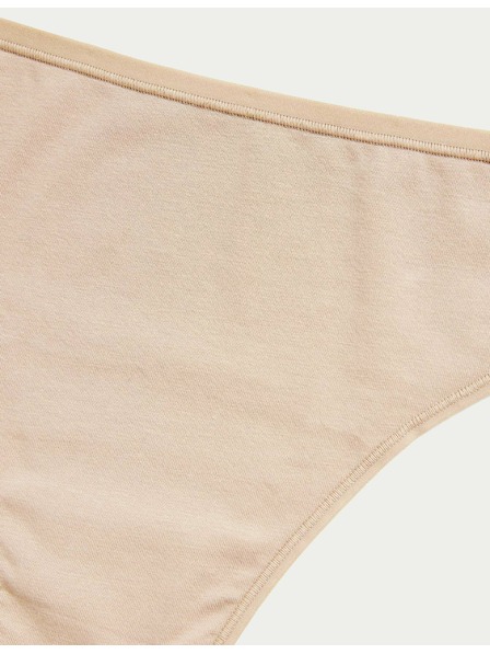 Marks & Spencer Brazilske hlačke iz modala, brez vidnih robov, 5 kosov v paketu Marks & Spencer bež