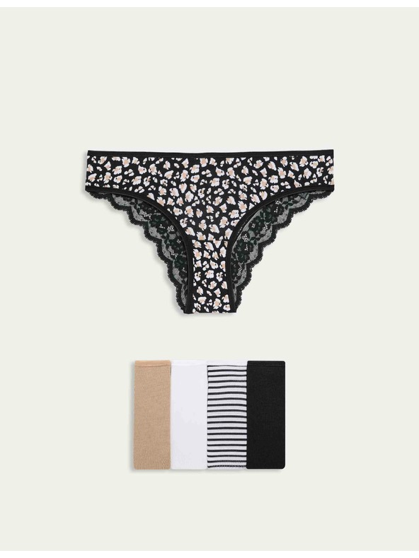 Marks & Spencer Brazilske hlačke s potiskom in visokim deležem bombaža Marks & Spencer bela