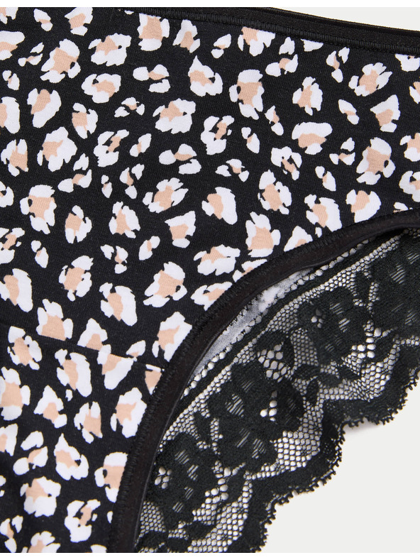 Marks & Spencer Brazilske hlačke s potiskom in visokim deležem bombaža Marks & Spencer bela