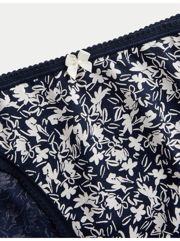 Marks & Spencer Visoko izrezane hlačke iz bombaža in materiala Lycra™, 5 kosov Marks & Spencer siva