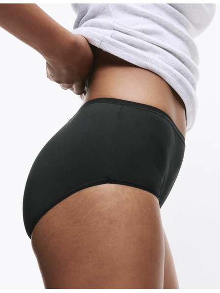 Marks & Spencer Kratke hlačke z visokim pasom iz mikrovlaken, brez vidnih robov, 5 kosov Marks & Spencer črna