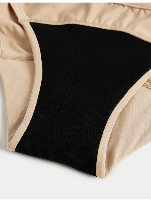 Marks & Spencer Visoko vpojne menstrualne bikini hlačke, 3 kosi Marks & Spencer bež