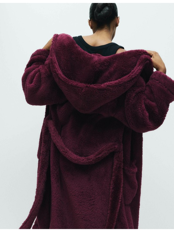 Marks & Spencer Kopalni plašč s kapuco Marks & Spencer rdeča