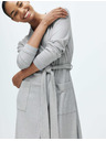 Marks & Spencer Širok rebrast kopalni plašč Marks & Spencer siva