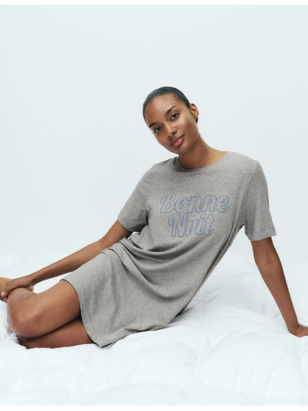 Marks & Spencer Nočna srajca z napisom in tehnologijo Cool Comfort™ Marks & Spencer siva