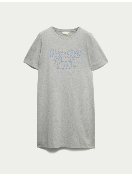 Marks & Spencer Nočna srajca z napisom in tehnologijo Cool Comfort™ Marks & Spencer siva