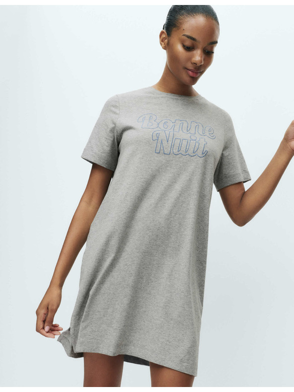 Marks & Spencer Nočna srajca z napisom in tehnologijo Cool Comfort™ Marks & Spencer siva