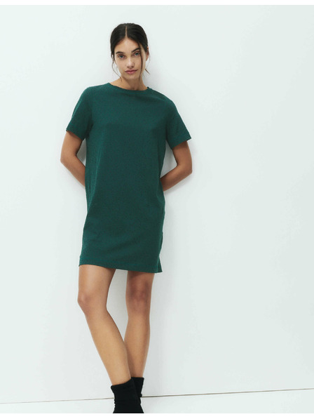 Marks & Spencer Nočna srajca iz čiste bombaže z zvezdicami Marks & Spencer zelena