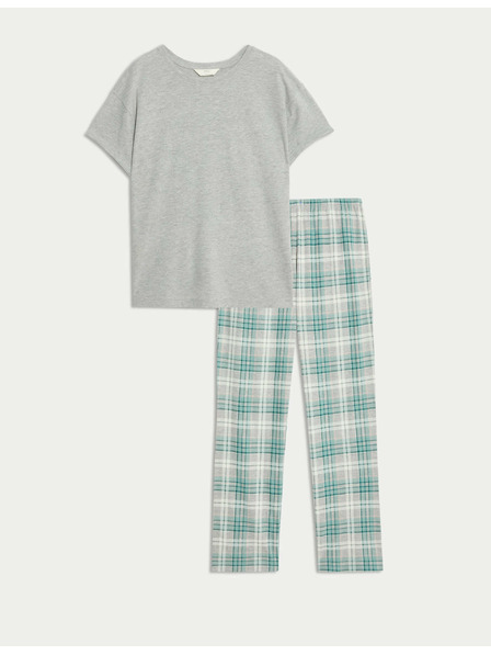 Marks & Spencer Pajama set with print and high cotton content Marks & Spencer grey