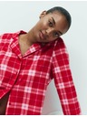 Marks & Spencer Flis pižama garnitura s potiskom Marks & Spencer rdeča
