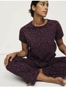 Marks & Spencer Pižama garnitura s potiskom in visokim deležem bombaža Marks & Spencer rdeča