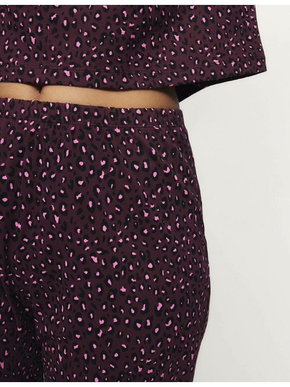 Marks & Spencer Pižama garnitura s potiskom in visokim deležem bombaža Marks & Spencer rdeča