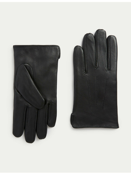 Marks & Spencer Usnjene rokavice s tehnologijo Thermowarmth™ Marks & Spencer črna