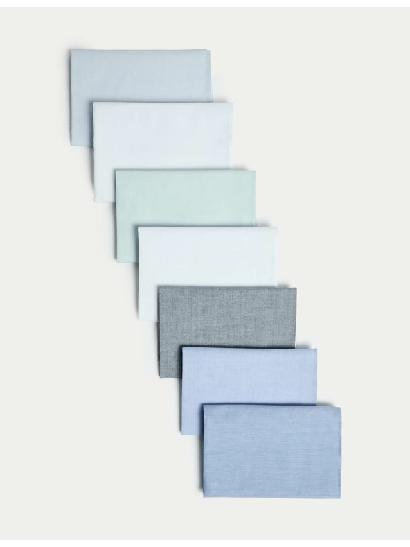 Marks & Spencer Antibakterijski robčki iz čiste bombaževine, 7 kosov v pakiranju Marks & Spencer modra