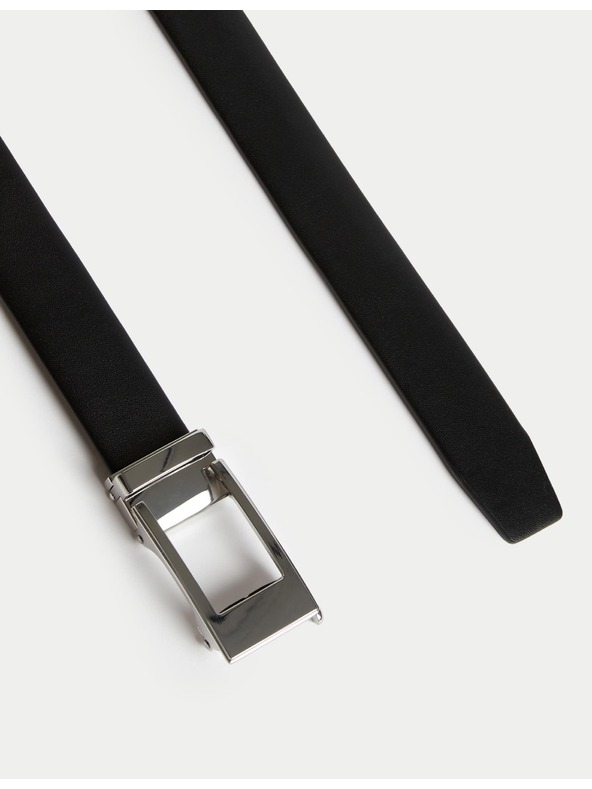 Marks & Spencer Usnjen pas s sponko Marks & Spencer črna