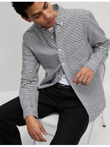 Marks & Spencer Karirasta Oxford srajca The Ultimate iz čistega bombaža Marks & Spencer črna