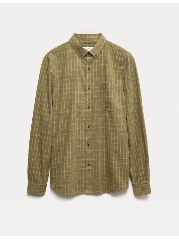 Marks & Spencer Manšestrasta srajca Marks & Spencer zelena