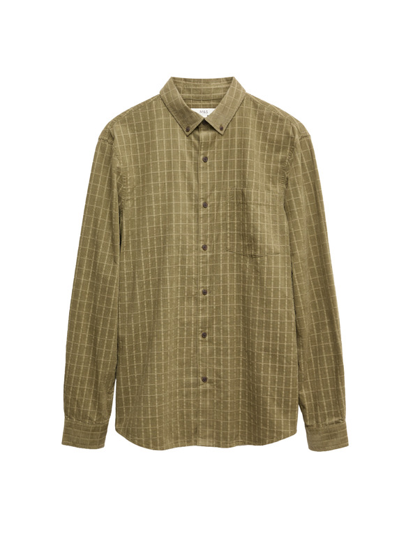 Marks & Spencer Manšestrasta srajca Marks & Spencer zelena