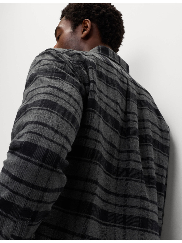 Marks & Spencer Čisto bombažna flanelasta srajca Marks & Spencer siva