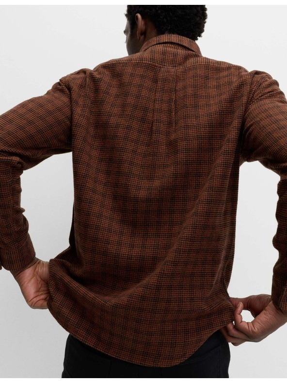 Marks & Spencer Čisto bombažna flanelasta srajca Marks & Spencer rjava