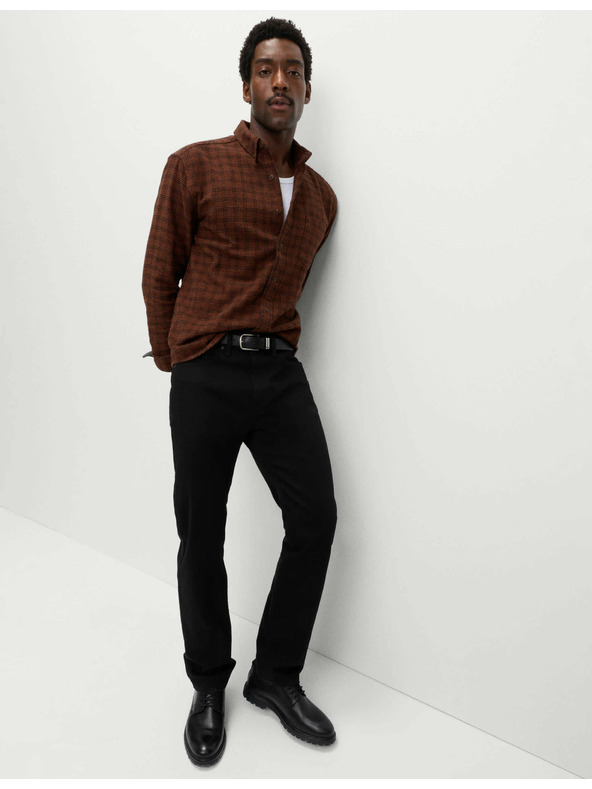 Marks & Spencer Čisto bombažna flanelasta srajca Marks & Spencer rjava