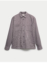 Marks & Spencer Prugasta flanelasta srajca iz čistega bombaža Marks & Spencer siva