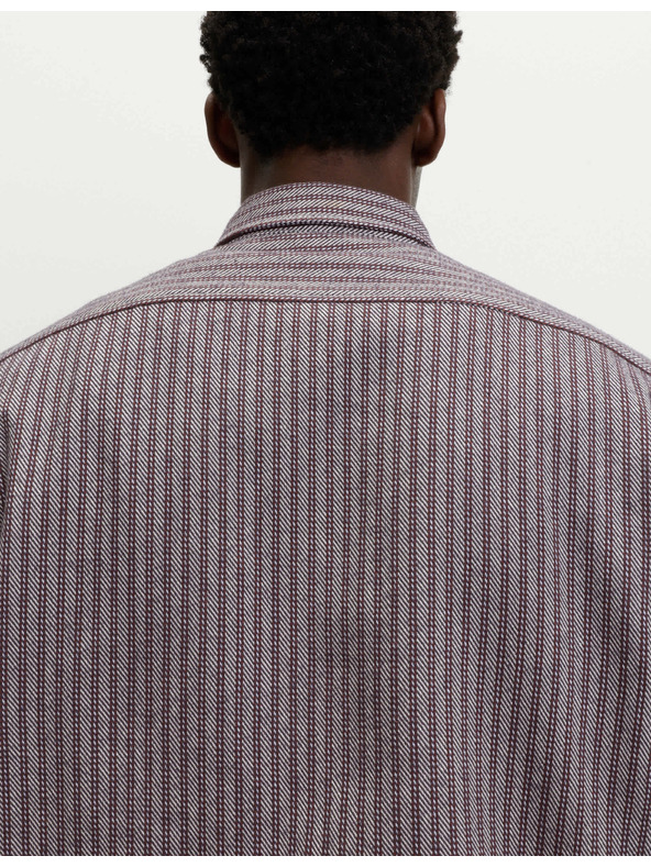 Marks & Spencer Prugasta flanelasta srajca iz čistega bombaža Marks & Spencer siva