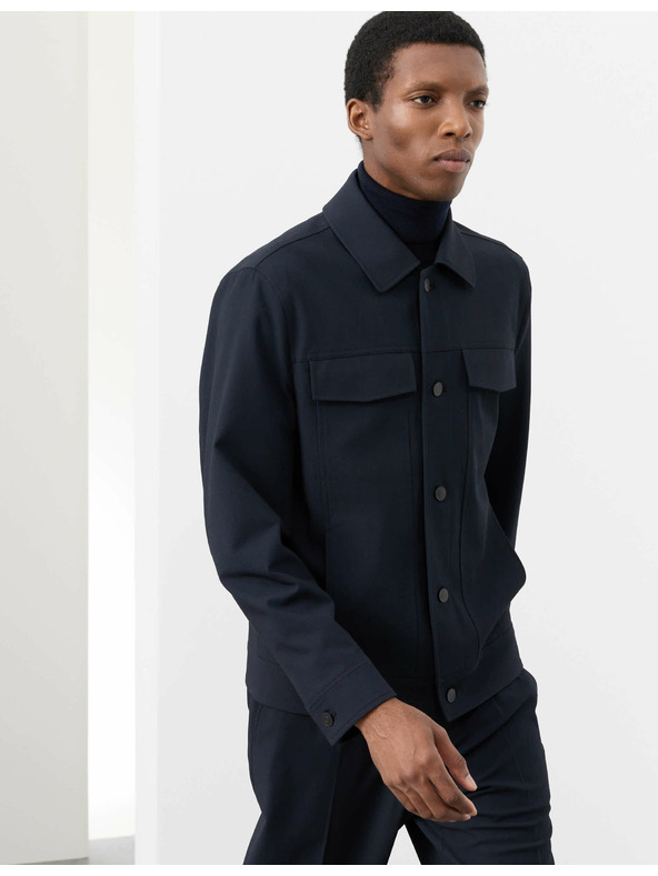 Marks & Spencer Funkcionalna keperjasta jakna s teksturo Marks & Spencer mornarsko modra