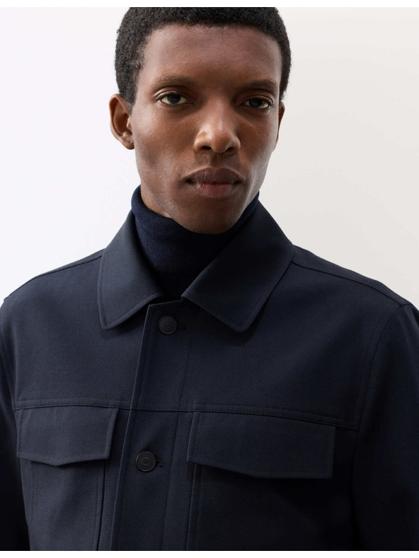 Marks & Spencer Funkcionalna keperjasta jakna s teksturo Marks & Spencer mornarsko modra