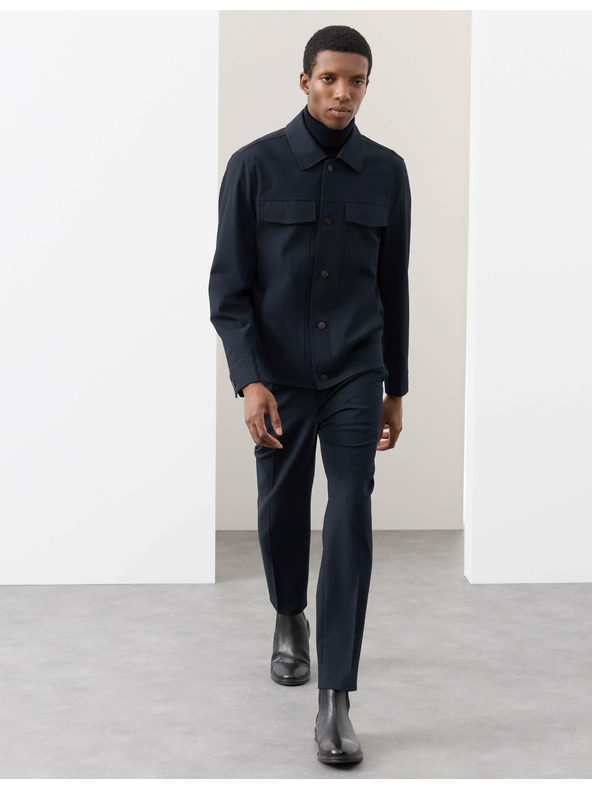 Marks & Spencer Funkcionalna keperjasta jakna s teksturo Marks & Spencer mornarsko modra