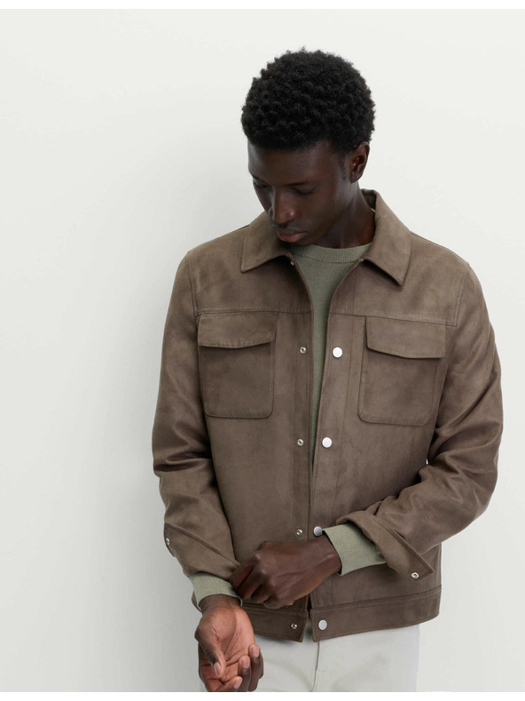 Marks & Spencer Tovornjačka jakna iz umetnega semiša Marks & Spencer zelena