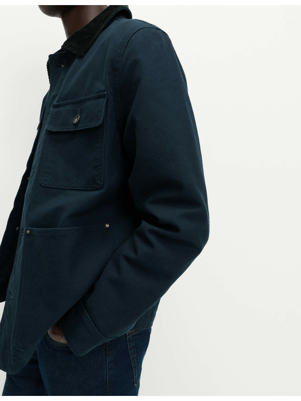 Marks & Spencer Jakna iz čiste bombaže s 3 žepi Marks & Spencer mornarsko modra