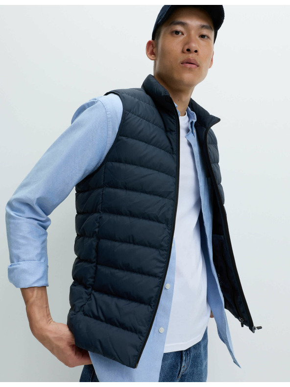 Marks & Spencer Lahek telovnik, polnjen s perjem in puhom Marks & Spencer mornarsko moder