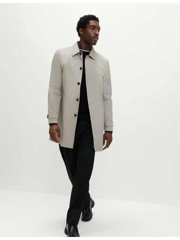 Marks & Spencer Podolgovata dežna jakna iz bombažne mešanice Marks & Spencer siva