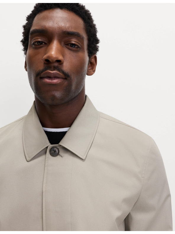 Marks & Spencer Podolgovata dežna jakna iz bombažne mešanice Marks & Spencer siva